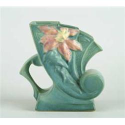 ROSEVILLE:  “CLEMATIS” CORNUCOPIA PLANTER