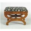 Image 1 : EMPIRE STYLE UPHOLSTERED FOOTSTOOL