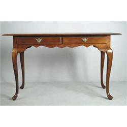 CHERRY TWO DRAWER MODERN TABLE