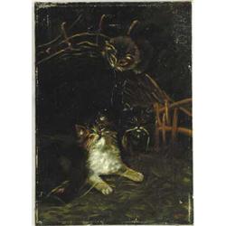 G.H. (American, 19/20th Century) THREE KITTENS