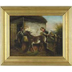 UNSIGNED (19th Century) THE STUBBORN MULE