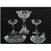 Image 1 : FIVE PIECES OF CLEAR CUT GLASS