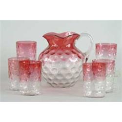 7-PIECE RUBINA GLASS WATER SET