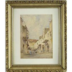 J. F. H. (19th Century) “AMALFI NEAR NAPLES, ITALY CALAUCHINI CONVENT”