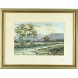 HAMILTON GLASS (English, 19th/20th Century) ENGLISH LANDSCAPE