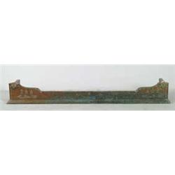 DECORATIVE ARTS AND CRAFTS STYLE COPPER FIRE FENDER