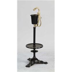 CAST IRON DRAGON FLOOR ASHTRAY