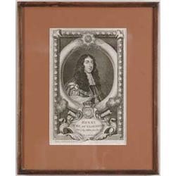 FRAMED ENGRAVING “HENRY DUKE OF GLOCESTER”