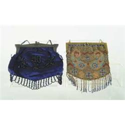 TWO BEADED PURSES