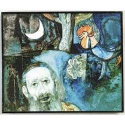JOSEPH ISSAC (Hungarian, 20th Century) MORNING AND EVENING WITH RABBI