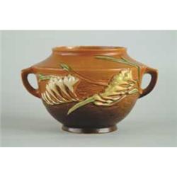 ROSEVILLE:  “FREESIA” TWO HANDLED URN SHAPED VASE