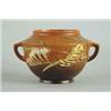 Image 1 : ROSEVILLE:  “FREESIA” TWO HANDLED URN SHAPED VASE