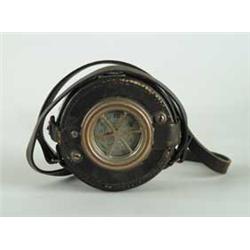 LEATHER CASED WATCH CLOCK