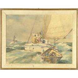 JAMES MILTON SESSIONS (American, 1882-1962) “OUTWARD BOUND”