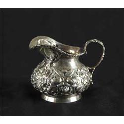 STERLING REPOUSSE CREAMER