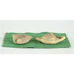 TWO PIECES OF ANCIENT EGYPTIAN POTTERY