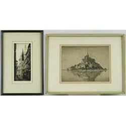 PAIR OF SIGNED ENGRAVINGS