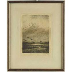 SIGNED (American, 20th Century) “FAMILIAR HAUNTS”