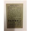 Image 2 : MICKEY MANTLE BASEBALL PICTURE TRADING CARD (# 101 IN THE 1952 SERIES)