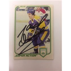 SIGNED 1981-82 MARCEL DIONNE #150 O-PEE-CHEE HOCKEY TRADING CARD