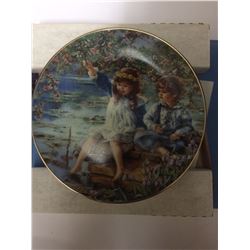 HEARTS & FLOWERS "PATIENCE" DECORATIVE PORCELAIN PLATE