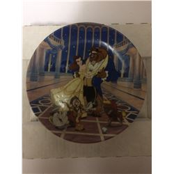 BEAUTY & THE BEAST "LOVES FIRST DANCE" DECORATIVE PORCELAIN PLATE