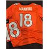 Image 1 : PEYTON MANNING SIGNED BRONCOS JERSEY (MOUNTED MEMORIES COA)