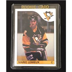 1985-86 MARIO LEMIEUX #9 O-PEE-CHEE HOCKEY ROOKIE TRADING CARD