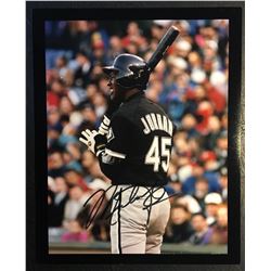 MICHEAL JORDAN BASBALL 8 X 10 PHOTO FACSIMILE SIGNED