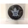 Image 1 : BOBBY BAUN SIGNED TORONTO MAPLE LEAFS HOCKEY PUCK