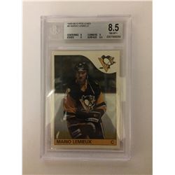 1985-86 MARIO LEMIEUX #9 O-PEE-CHEE HOCKEY TRADING CARD (8.5 NM-MT)