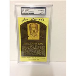 AUTOGRAPHED HOF PLAQUE JOE SEWELL PSA/DNA CERTIFIED BASEBALL TRADING CARD (AUTHENTIC AUTO)