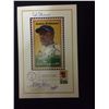 Image 1 : JACKIE ROBINSON UNCUT STAMP SIGNED BY ARTIST