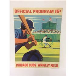 VINTAGE OFFICIAL PROGRAM CHICAGO CUBS (WRIGLEY FIELD)