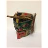 Image 1 : 3 SIDED NATIVE ART MASK BY JIMMY JOSEPH (APPROX 8" X 8" X 8")