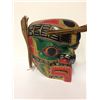 Image 2 : 3 SIDED NATIVE ART MASK BY JIMMY JOSEPH (APPROX 8" X 8" X 8")