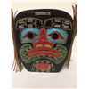 Image 3 : 3 SIDED NATIVE ART MASK BY JIMMY JOSEPH (APPROX 8" X 8" X 8")