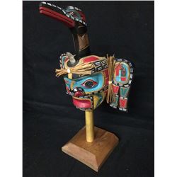 NATIVE RAVEN RATTLE BY JIMMY JOSEPH