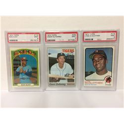 1970'S TOPPS BASEBALL TRADING CARDS LOT (HUNT,GUTIERREZ,MCGLOTHEN)