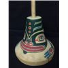 Image 1 : NATIVE ART HAT HOLDER (APPROX 36" IN HEIGHT) BY ANDREW LAWRENCE