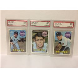 1969 TOPPS BASEBALL CARDS LOT (NMT 7) (UPSHAW, BAILEY, STONE)