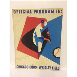 1965 OFFICIAL PROGRAM CHICAGO CUBS (WRIGLEY FIELD)