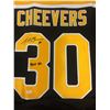 Image 1 : GERRY CHEEVERS SIGNED BRUINS JERSEY W. INSCRIBED HOF 85 (JSA COA)