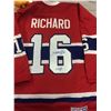 Image 1 : HENRI RICHARD SIGNED CANADIANS JERSEY WITH INSCRIBED 11 CUPS (JSA COA)