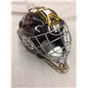Image 1 : GERRY CHEEVERS SIGNED BRUINS GOALIE HELMET INSCRIBED HOF 85