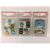 Image 1 : 1968-72 TOPPS BASEBALL TRADING CARDS LOT (PERRY, HILL/RATLIFF, KILLEBREW)