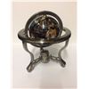 Image 1 : ROTATING SEMI PRECIOUS WORLD GLOBE W/ COMPASS