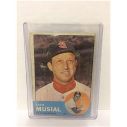 1963 STAN MUSIAL #250 TOPPS BASEBALL TRADING CARD