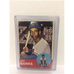 1963 ERNIE BANKS #380 TOPPS BASEBALL TRADING CARD