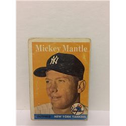 MICKEY MANTLE #150 TOPPS BASEBALL TRADING CARD